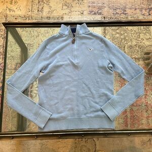 Vineyard Vines Blue Boys' Boathouse Quarter-Zip